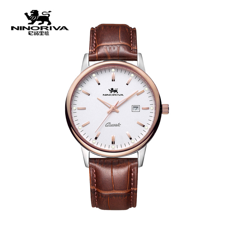 尼诺里拉 NINORIVA(石英表)风尚系列商务情侣对表男表11009.221.04 玫瑰金 玫瑰金