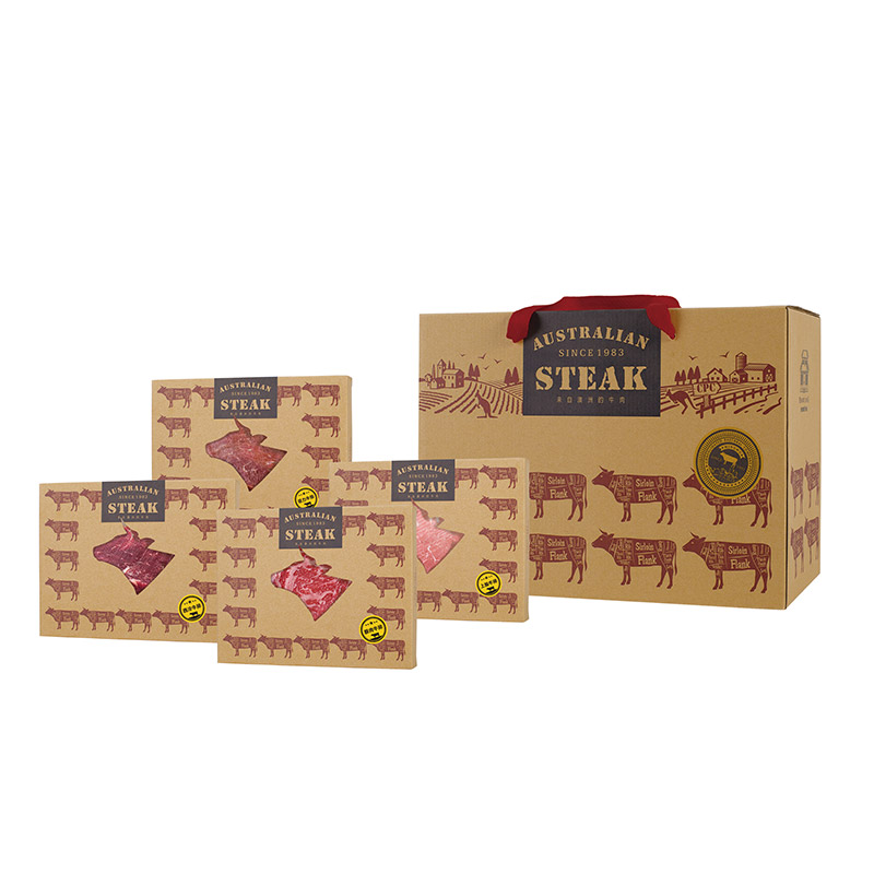 澳洲100%进口牛排套装 九盒装名物00588 图片色 图片色