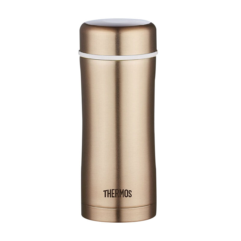 THERMOS膳魔师 400ml高真空不锈钢户外运动旅行保温保冷泡茶杯 TCCG-400 GL【12个/箱*整箱起发】 金色 金色