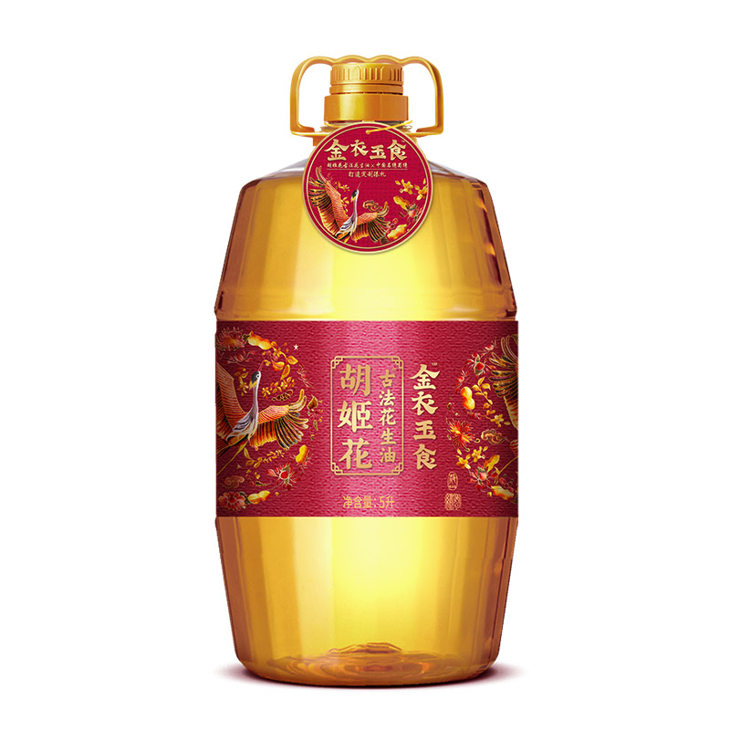 【NW】【DZ】胡姬花金衣玉食古法花生油5L/桶 无色