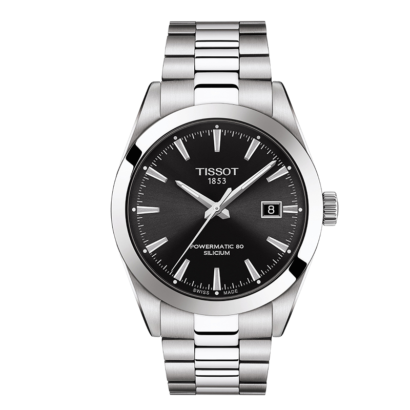 TISSOT天梭 风度系列钢带机械男士手表(40mm) T127.407.11.051.00  块 黑色