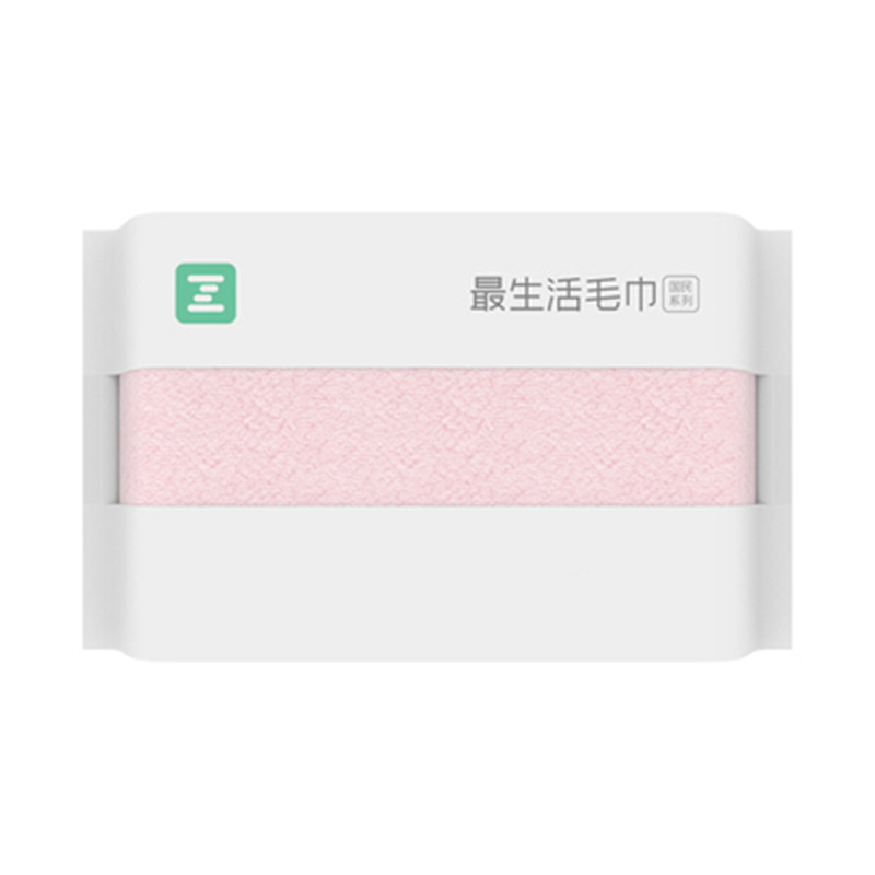 小米最生活毛巾国民系列A-1180（1条装*2）  粉色  单条装 粉色