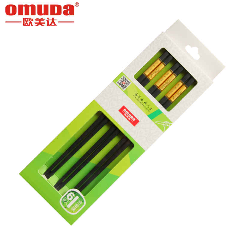 欧美达花开富贵（合金筷）KZJ01（单位：个） 黑色