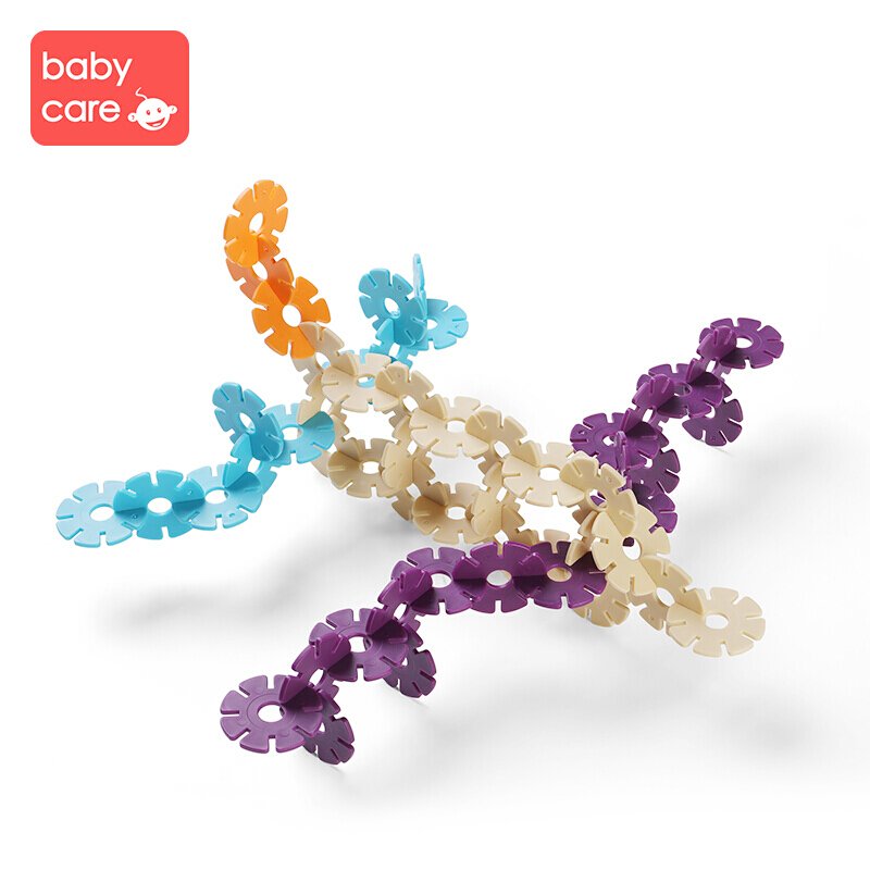 babycare 雪花片拼插玩具 7308   套 混色