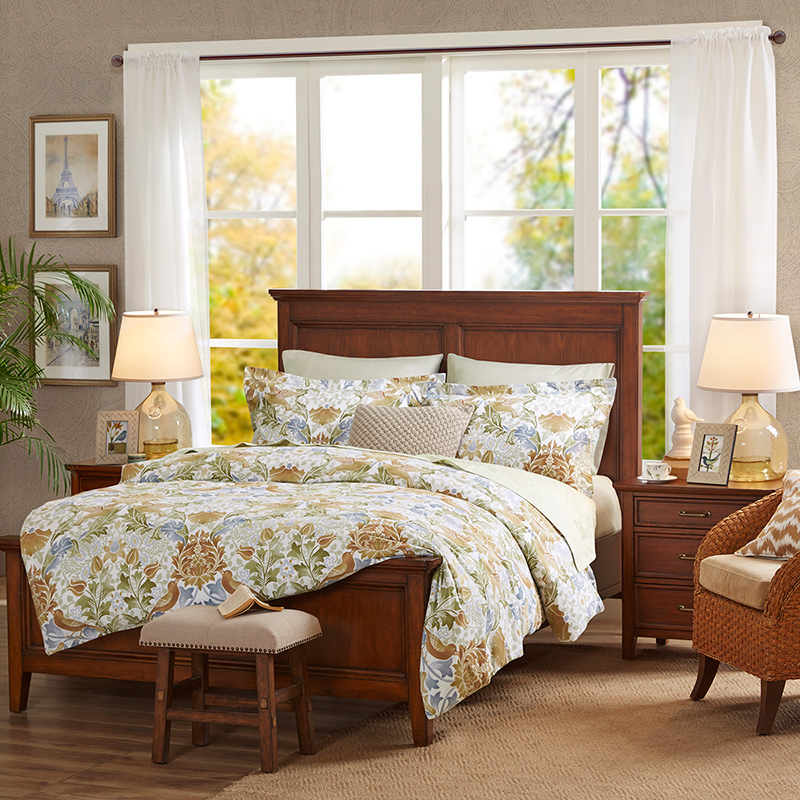 Harbor House全棉磨毛四件套Wattana/Lynne1.5米床 花色随机  图片色  1.8米