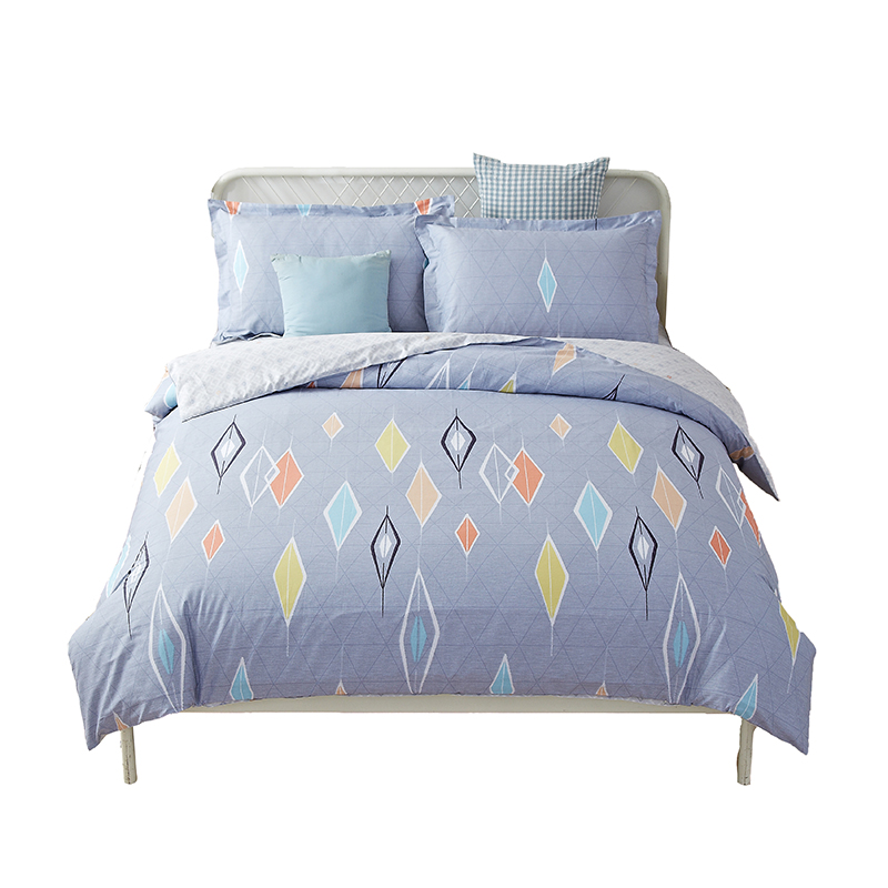 恒源祥克莱尔全棉印花三件套HYX048TJ/155*215cm 花色 花色