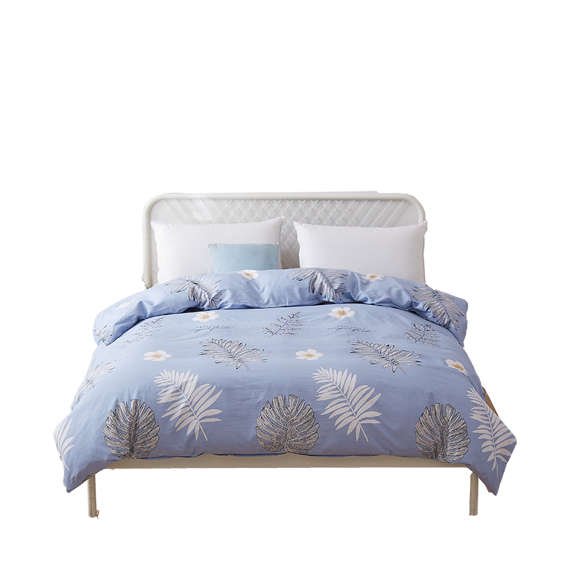 恒源祥夕颜花开全棉印花被套HYX002DP/200*230 灰色（单位：床） 灰色 花色