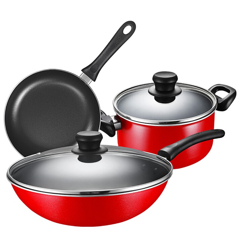 [起订量150]爱仕达新不粘三件套PL03G1TG  图片色   图片色