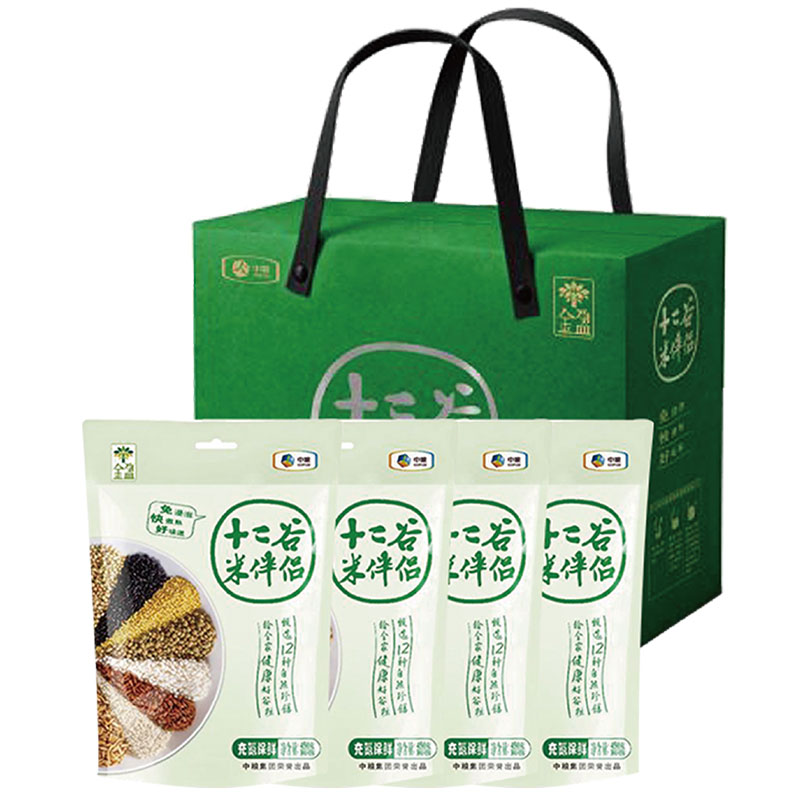 中粮金盈十二谷米伴侣礼盒1800g  婴儿蓝   婴儿蓝