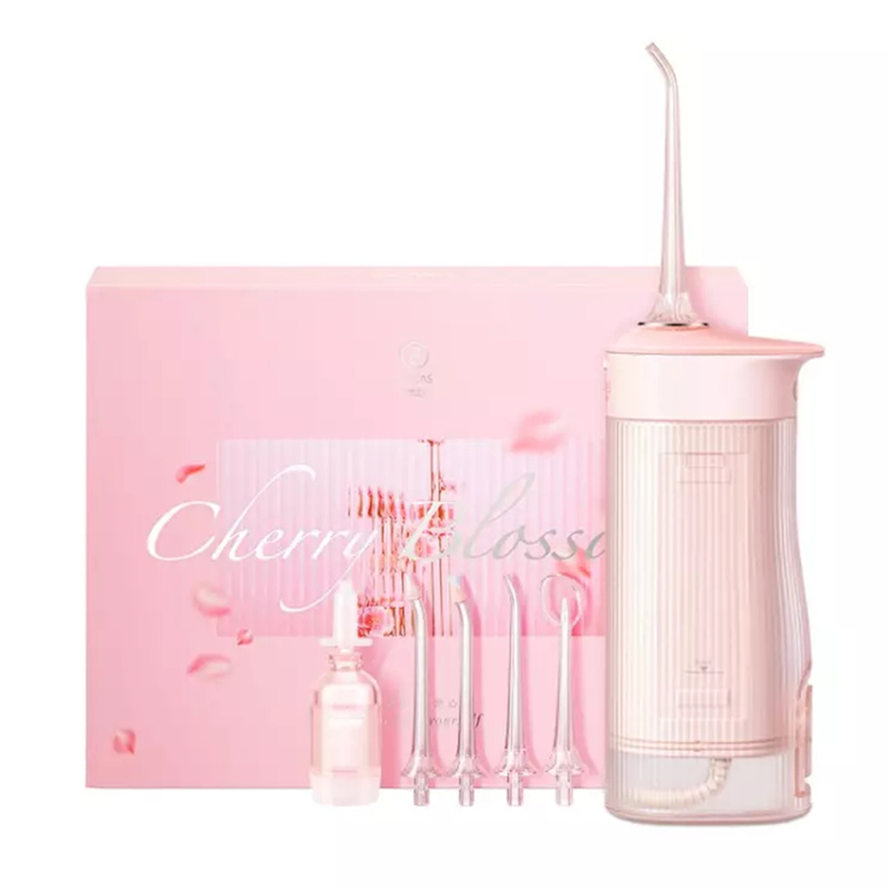 素士便携抽拉式冲牙器W1 樱花粉（单位：个） 樱花粉