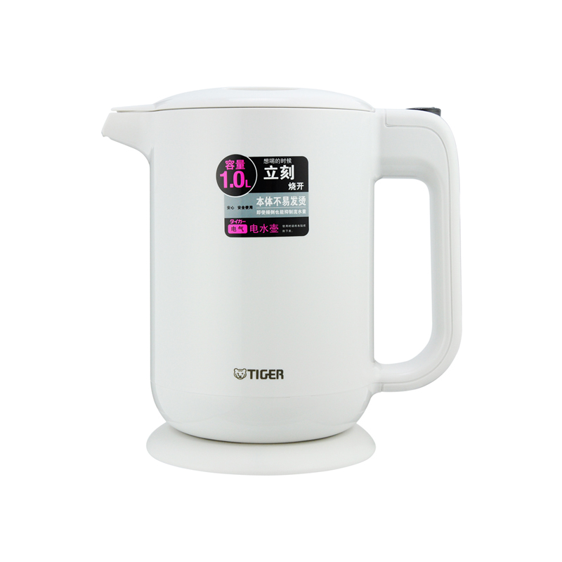 虎牌TIGER电水壶1L PFY-A10C   144*23*23   粉色 台 白色