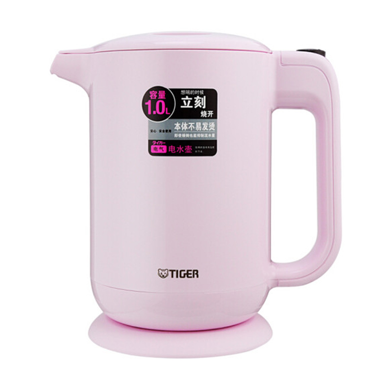 虎牌TIGER电水壶1L PFY-A10C   144*23*23   粉色 台 粉色