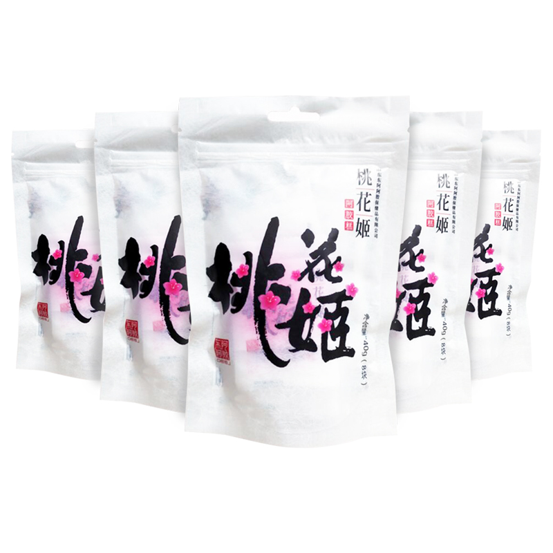 东阿阿胶 桃花姬阿胶糕40g*5袋  白色   白色