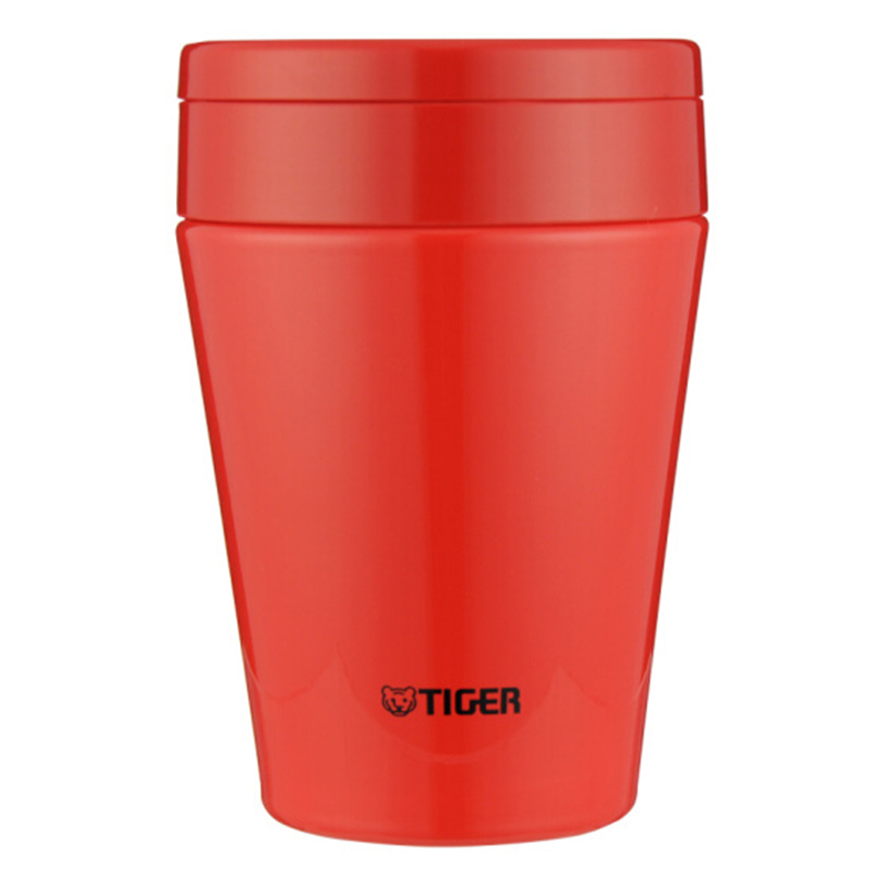 虎牌TIGER不锈钢真空汤杯(焖烧罐）MCC-B38C	红色	