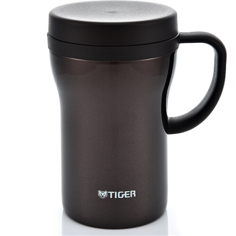 虎牌（TIGER）不锈钢真空办公杯时尚泡茶杯CWN-A48C（单位：个） 咖啡色