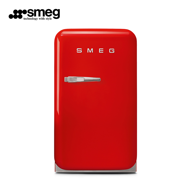 SMEG 意大利原装进口 38L迷你家用小冰箱 50年代复古冰箱 低噪节能炫彩时尚电冰箱 FAB5 红色