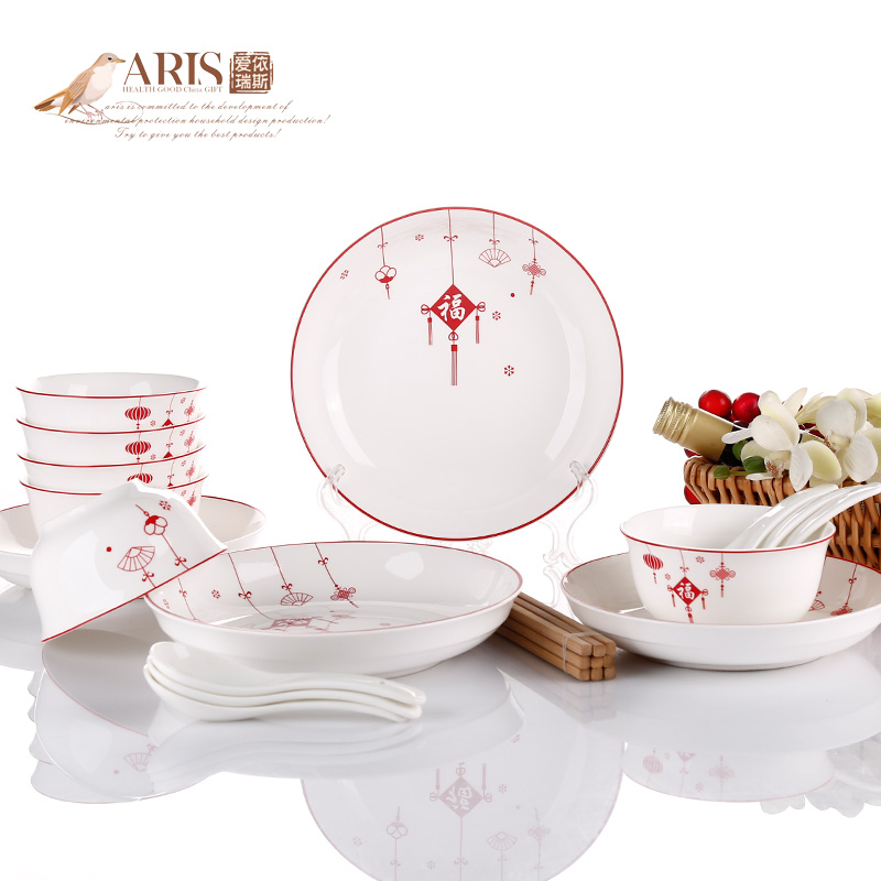 爱依瑞斯22头餐具套装-AS-D2211H-福星高照  图片色  