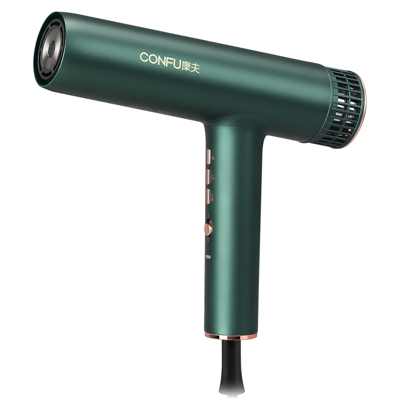 康夫（CONFU）电吹风机 家用大功率高转速负离子速干不伤发磁吸风嘴吹风筒礼盒装 KF-K9  绿茶   绿茶
