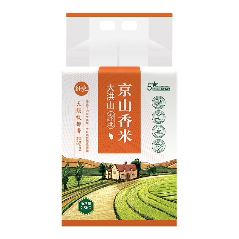 纤享京山香米2.5kg（单位：袋） 纤享京山香米2.5kg