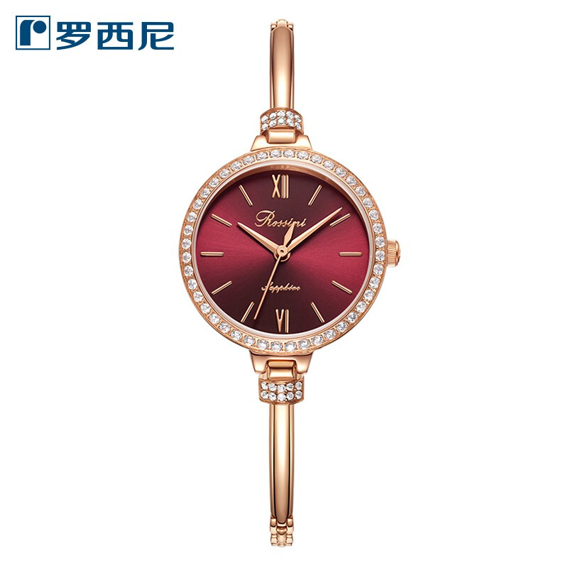 Rossini罗西尼 CHIC系列石英手表红盘钢带女表5916G09B（单位：只） 粉红色