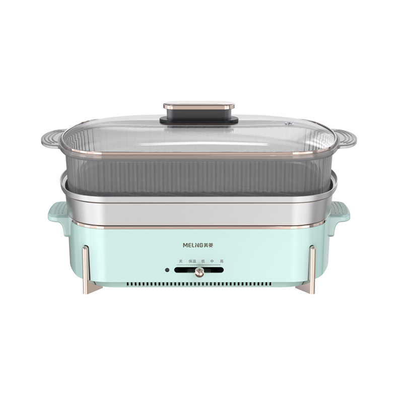 美菱(Meiling)电火锅 多功能料理锅  4.5L  MT-LC1505（单位：台） 浅绿色