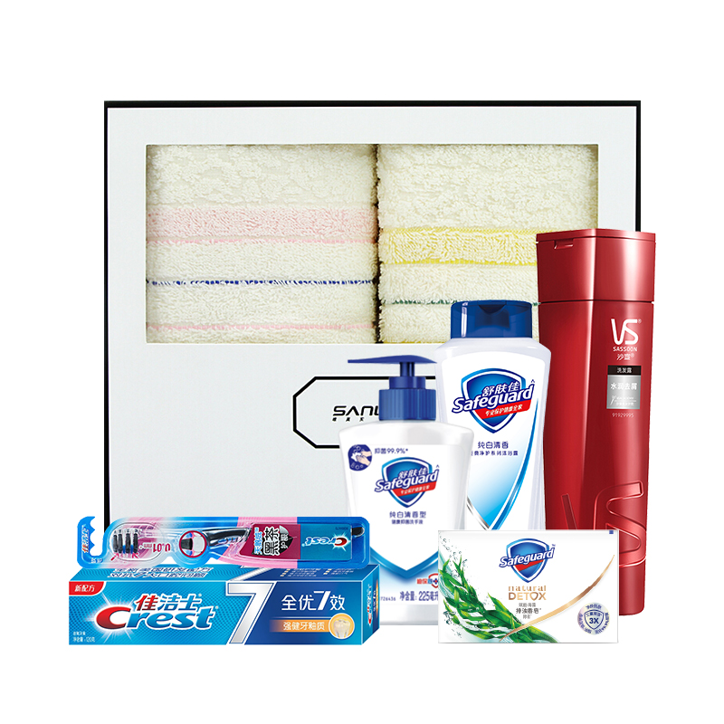 宝洁个人护理系列纯净强效7件套装【HC】/套 混色