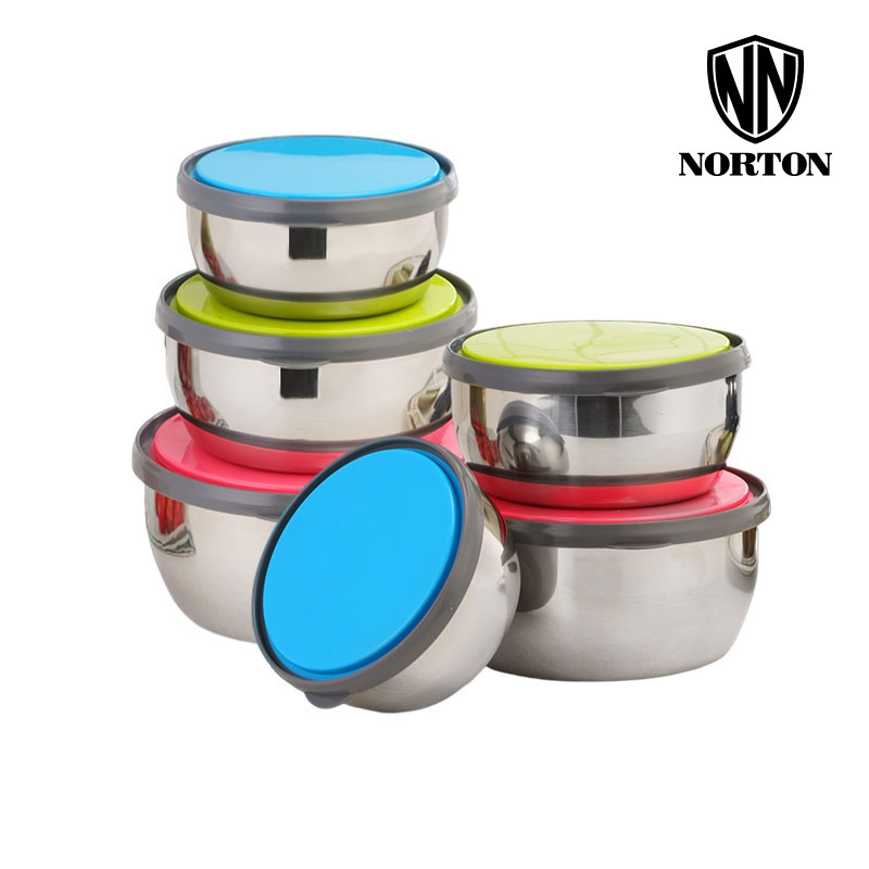 诺顿巧乐组合保鲜碗（6件套）套 图片色