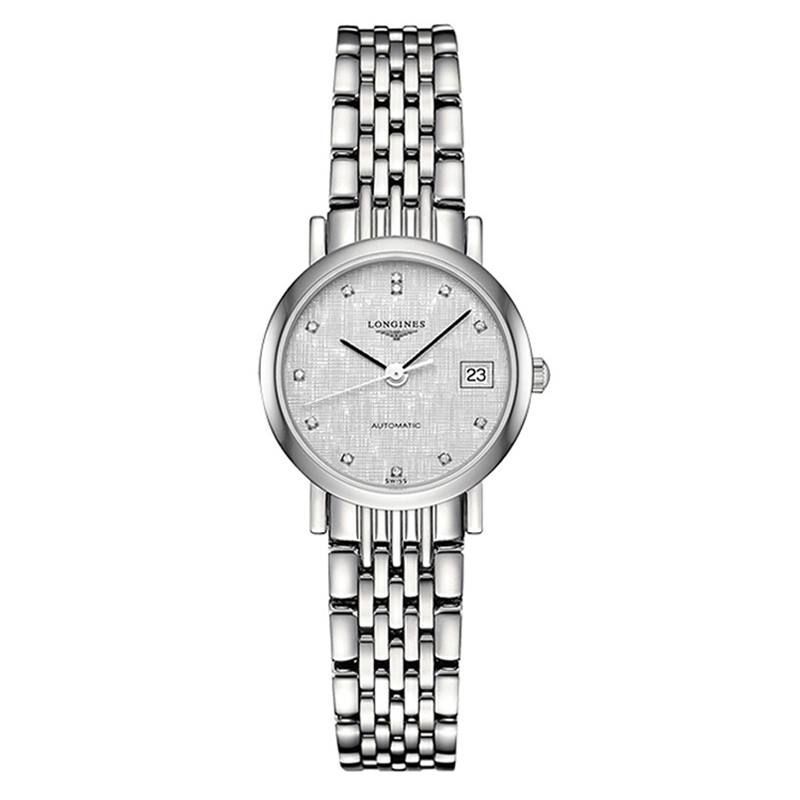 Longines浪琴 博雅系列自动机械表钢链女表 L4.309.4.77.6（单位：块） 白色