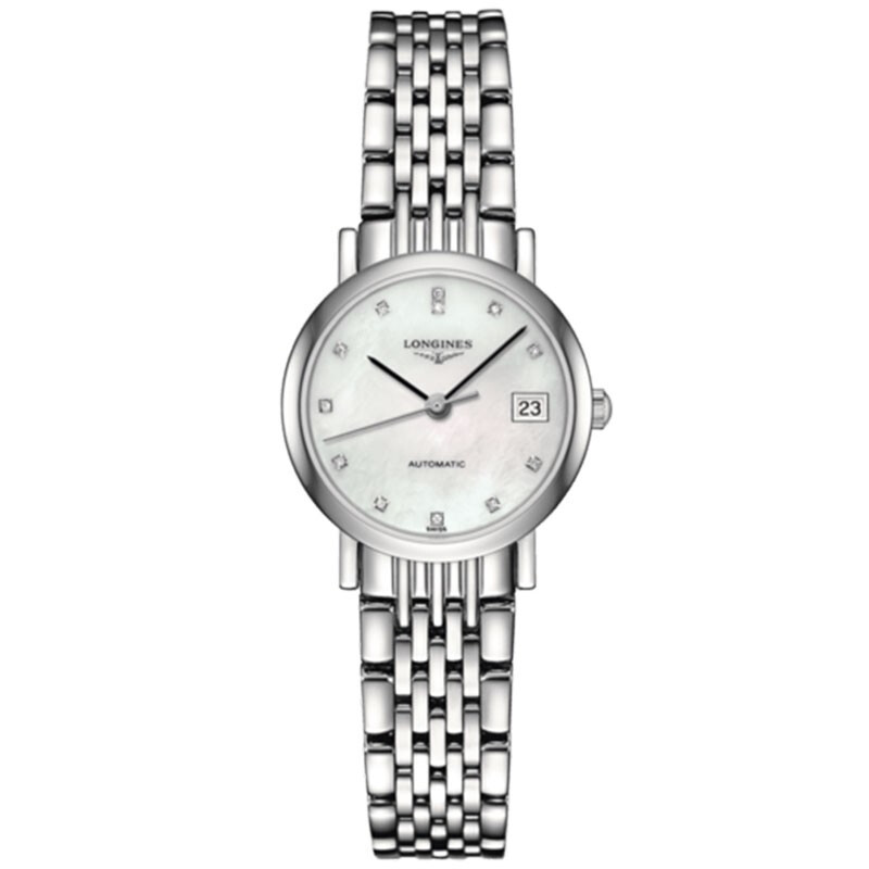 浪琴(Longines)瑞士手表 博雅系列 机械钢带女表 L4.309.4.87.6（单位;块) 白色