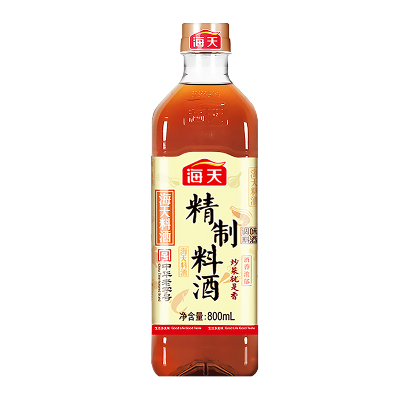 海天精制料酒800ml（塑料瓶装）/瓶 图片色