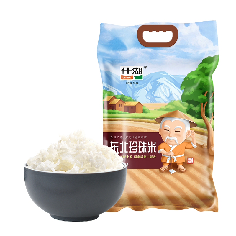 什湖（SHIHURICE）东北珍珠米5kg 知音款  当季新米（单位：袋） 白色