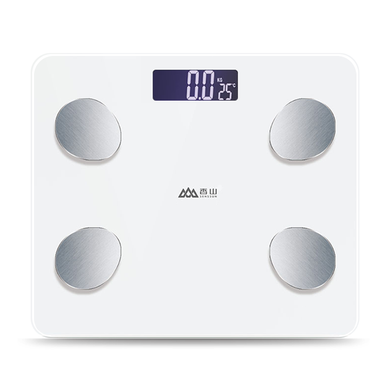 香山云姿体脂秤（USB充电）/个 白色