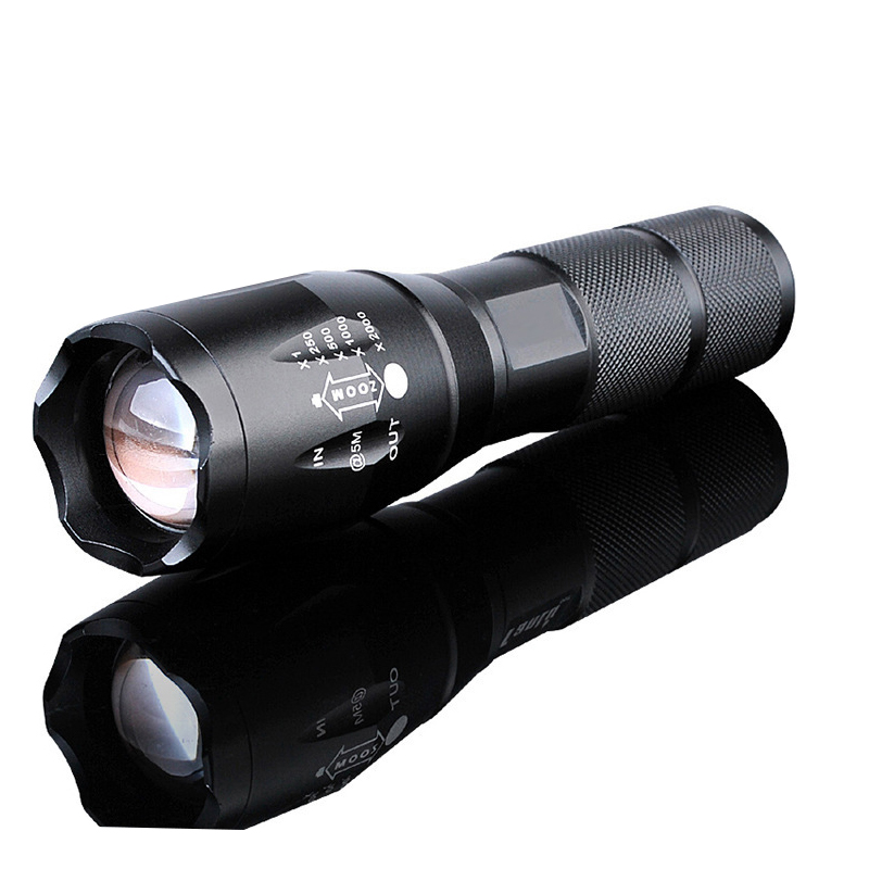 酷龙达(Coloda) 强光变焦手电筒YF1005/个 黑色