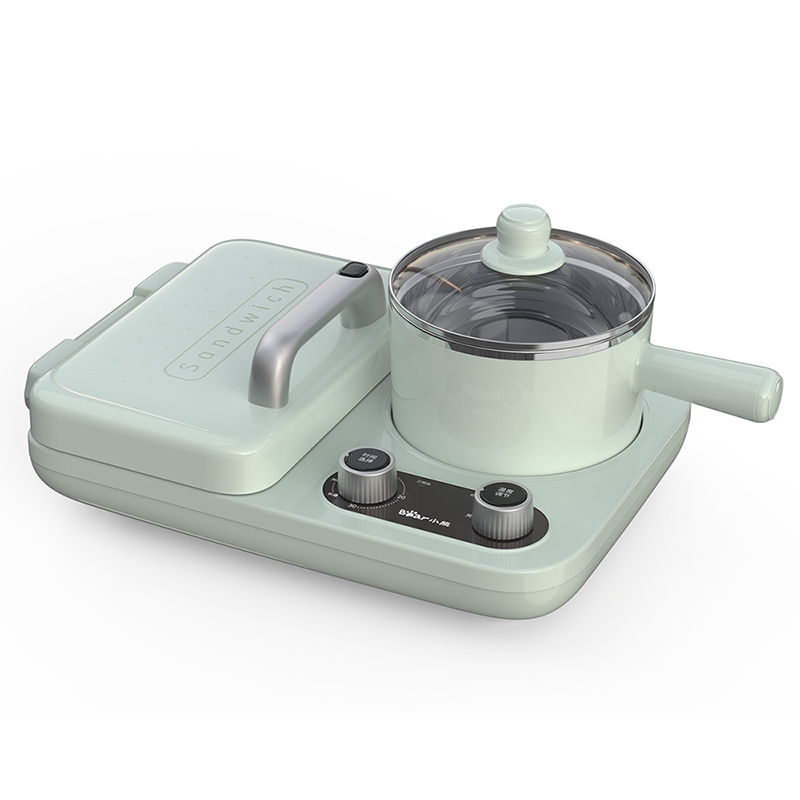 小熊（Bear） 多士炉三明治机多功能煎饼锅 DSL-A13F1 单位：个 浅绿色