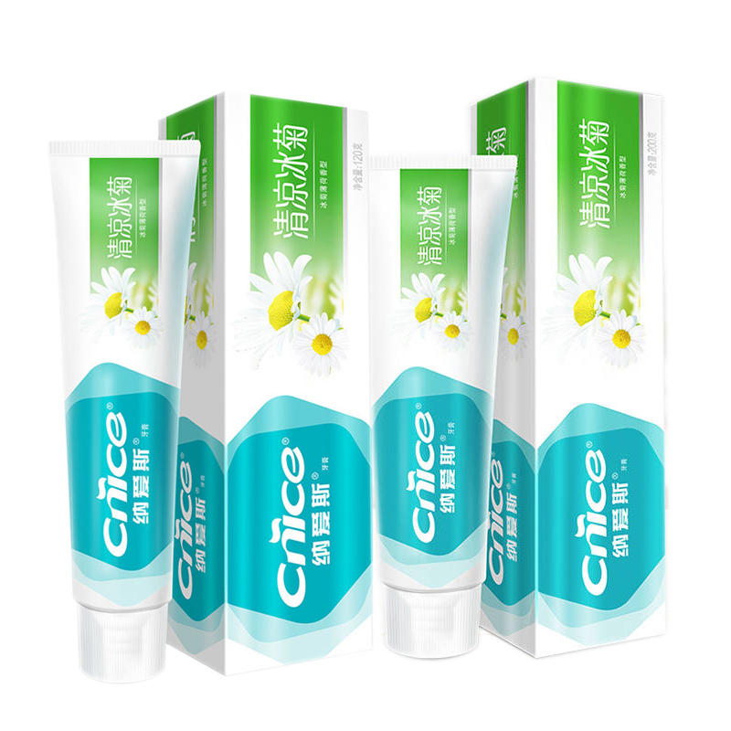 纳爱斯清凉冰菊牙膏120g*2支 组 120g*2支