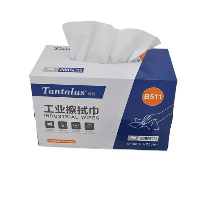 探途（Tantalus） B511 低尘擦拭巾白色 定做 1箱 200片/盒 6盒/箱  图片色   图片色