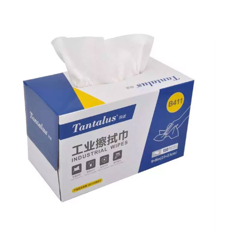 探途（Tantalus） B411 工业擦拭巾白色 定做 1箱 150片/盒 6盒/箱  图片色   图片色