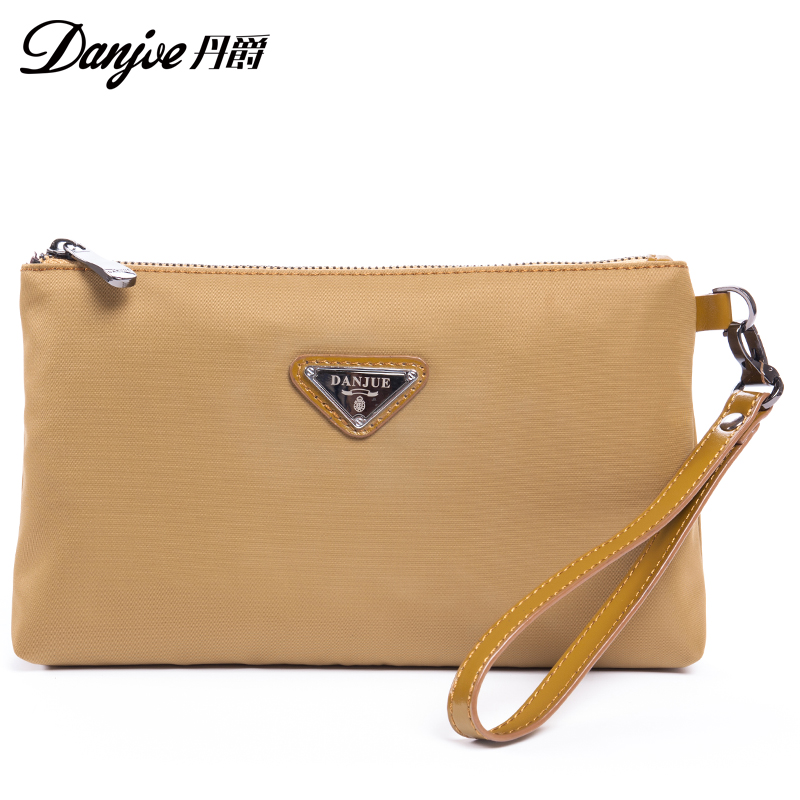 丹爵(DANJUE)男士手包夹包大容量手拿包牛津布休闲男包 D8808  黄色   黄色