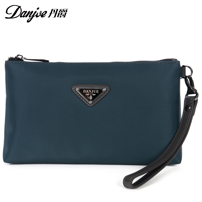 丹爵(DANJUE)男士手包夹包大容量手拿包牛津布休闲男包 D8808  蓝色   蓝色