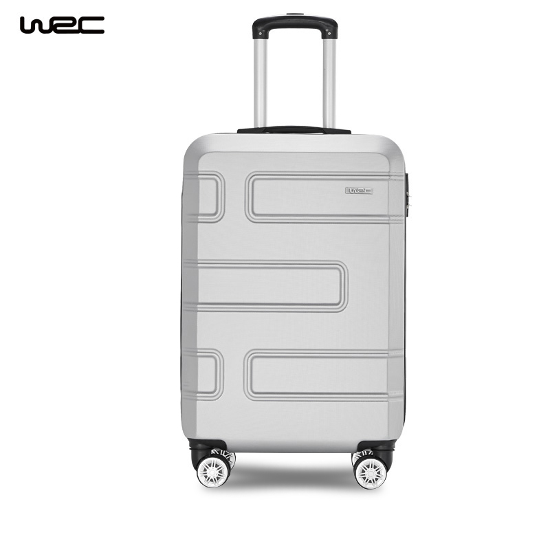 WRC简约斜纹拉杆箱W-J50888 20寸/个 银色 20寸