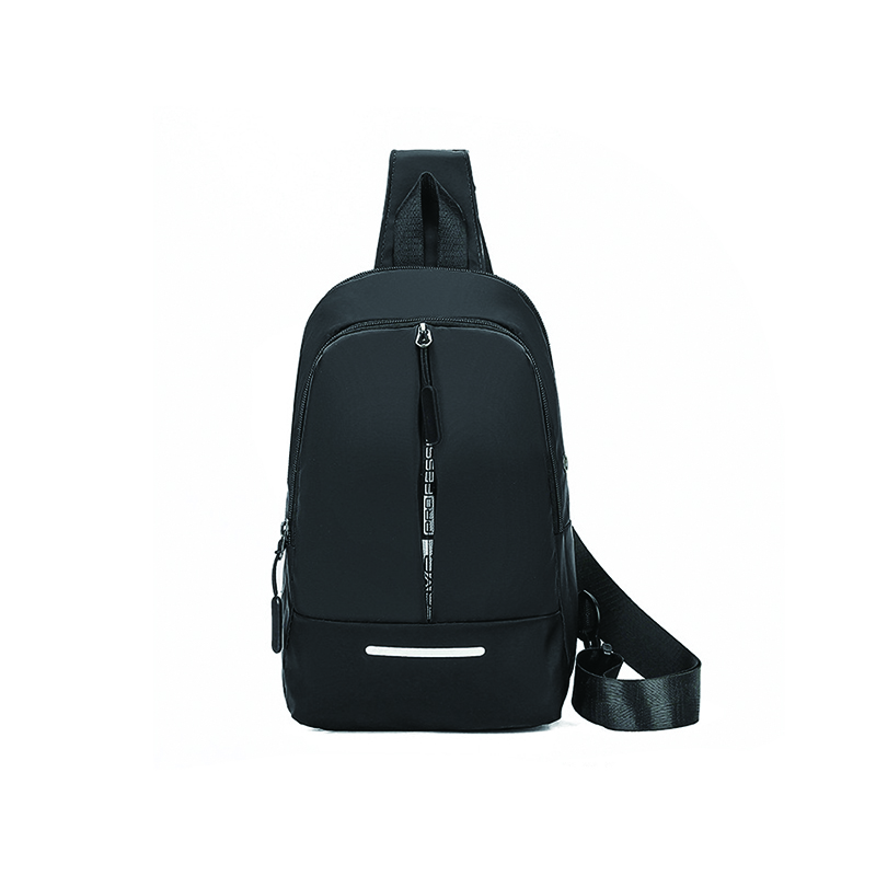 WRC时尚胸包单肩包W-9060/个 黑色