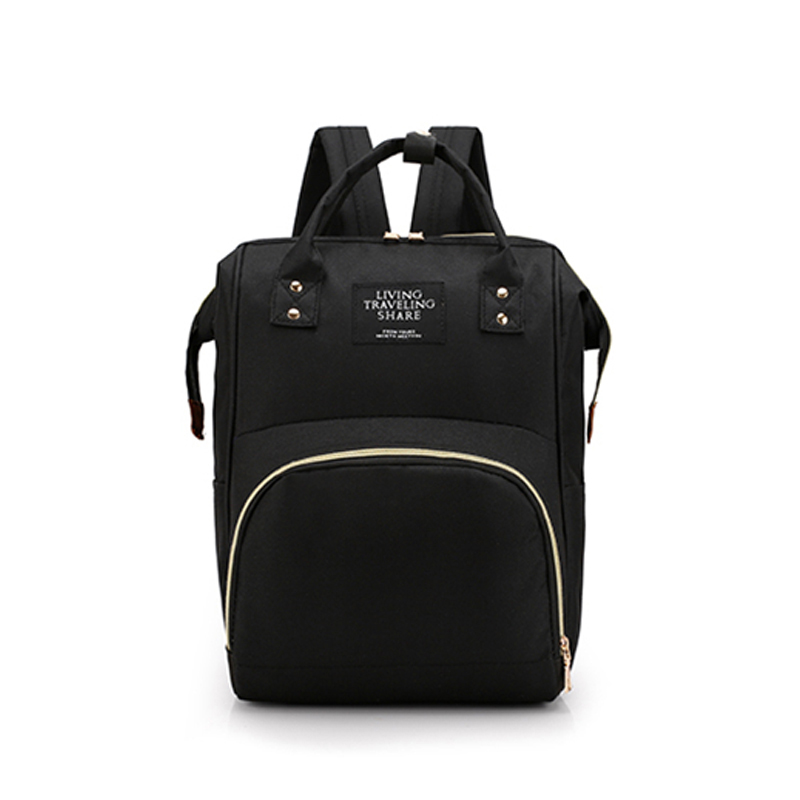 WRC多功能防水妈咪包双肩包W-0023/个 黑色