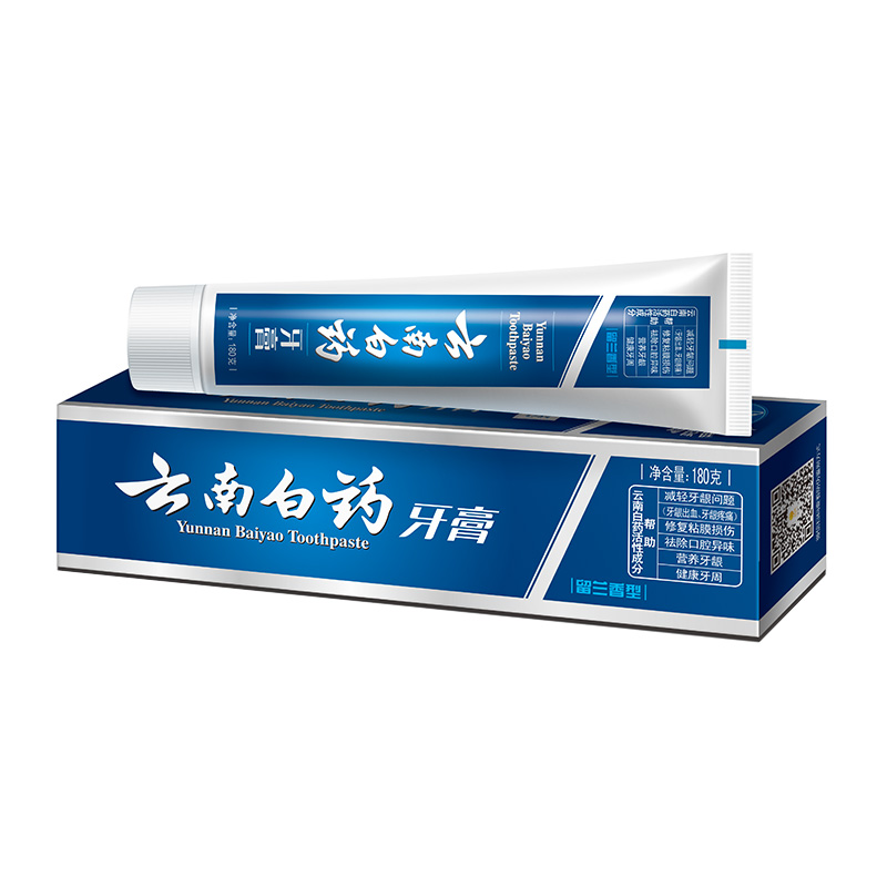 云南白药牙膏(留兰香型)180g  宝石蓝   宝石蓝