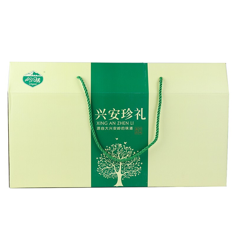 【大兴安岭馆】东北特产 菌类干货 山珍礼包 兴安珍礼 礼盒670g  绿色  