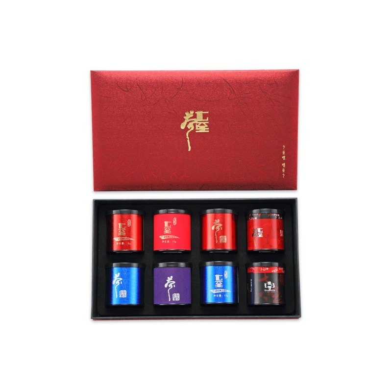 七至红茶礼盒2019#-7C01+7S01-120g (8x15g)  红色  