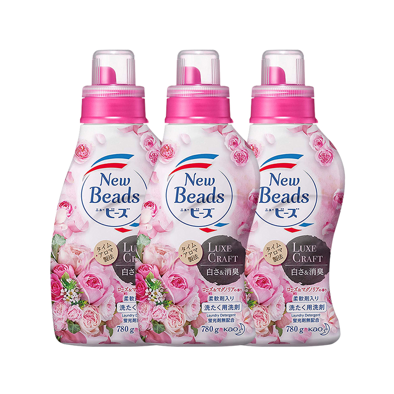 花王玫瑰洗衣液780g三瓶装（单位：瓶） 花王玫瑰洗衣液780g三瓶装