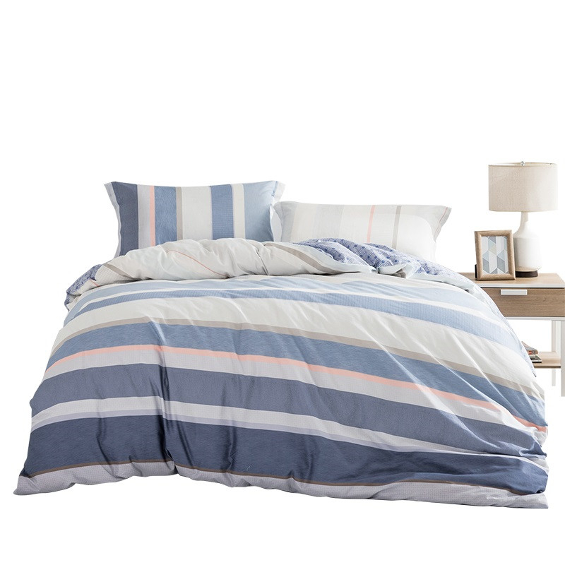 罗莱家纺LUOLAI 伦敦迷雾全棉四件套200*230cm（单位：套） 蓝色 1.5米