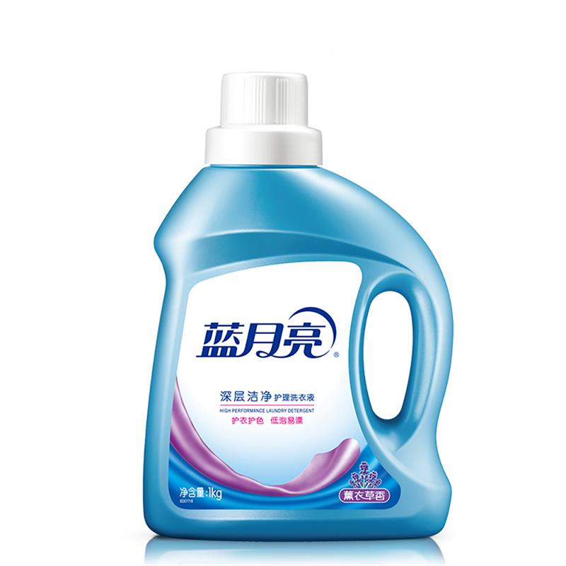 蓝月亮 深层洁净护理洗衣液（薰衣草香）1kg/瓶  10000019（单位：套） 水蓝色