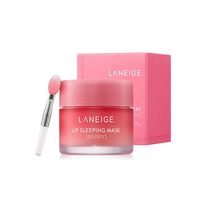 兰芝 夜间保湿修护唇膜20g(莓果味) 钢琴白