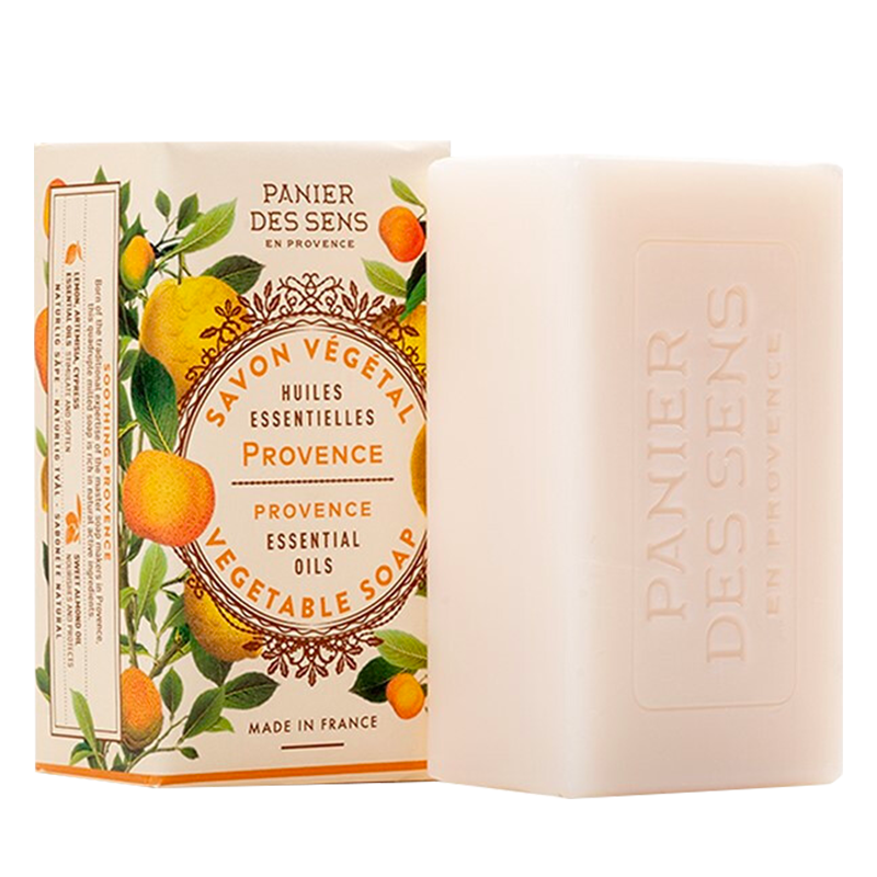 南法庄园（PANIER DES SENS）洗脸沐浴精油固体皂（西藏、新疆、内蒙、甘肃、青海、宁夏不发货） 天然橙花香